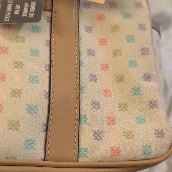 Liz Claiborne Villager Y2K pastel Rainbow print handbag purse NWT - Picture 9 of 11